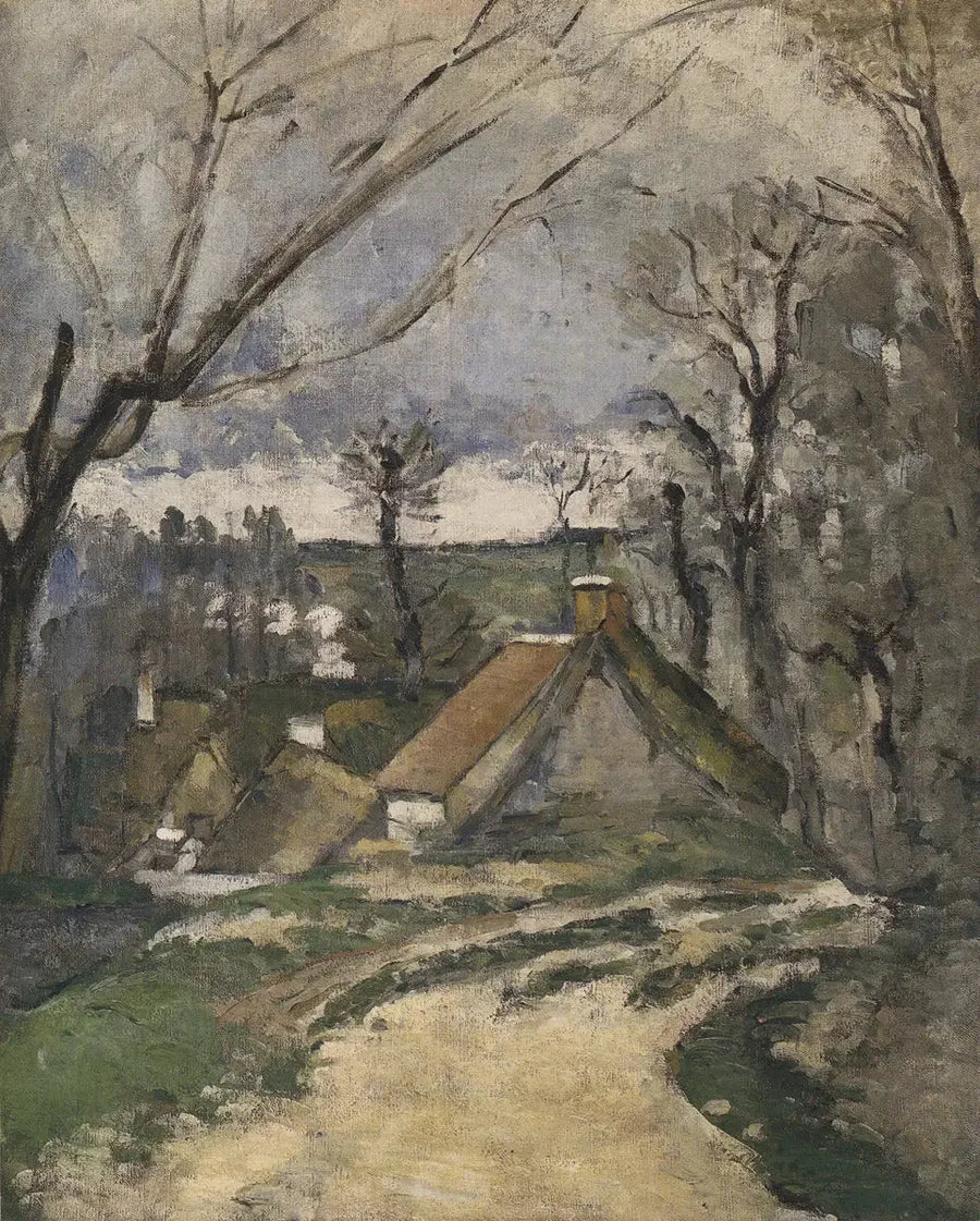 Stråhytter i Auvers-sur-Oise - Paul Cézanne