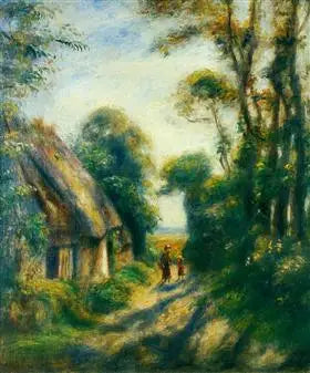 Hytter i Berneval - Pierre-Auguste Renoir