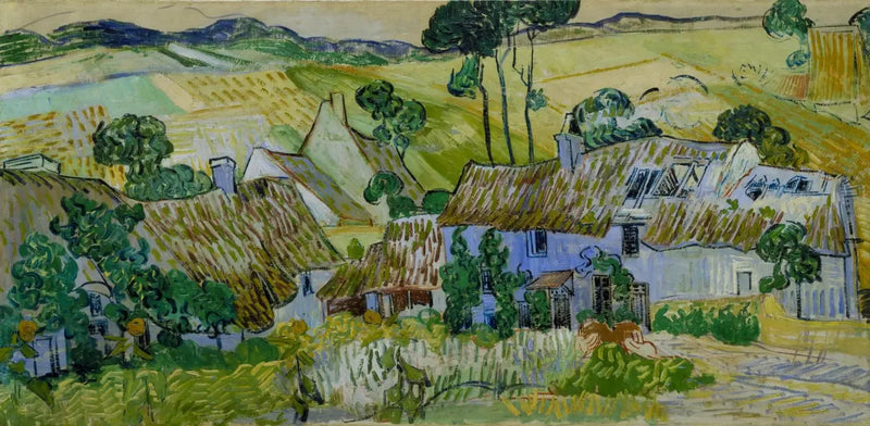 Hytter på en høyde - Vincent van Gogh
