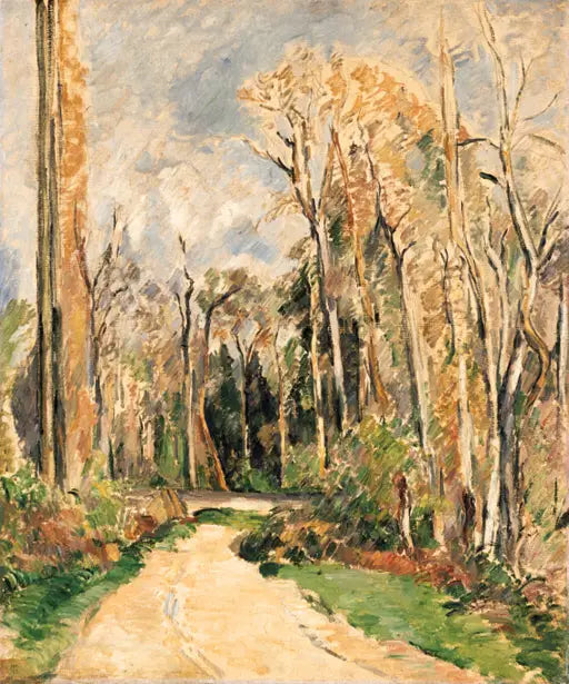 Sti ved inngangen til skogen - Paul Cézanne