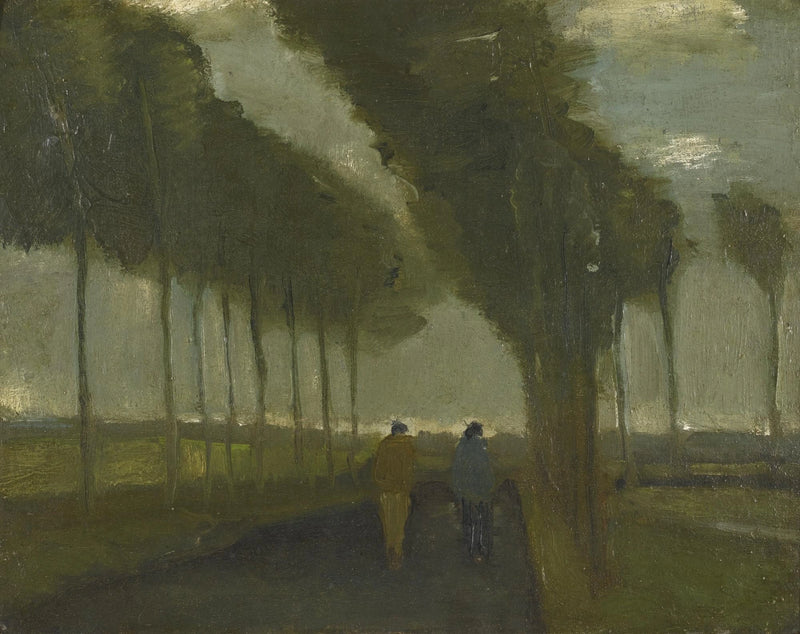 Alléen med de to turgåerne - Vincent van Gogh