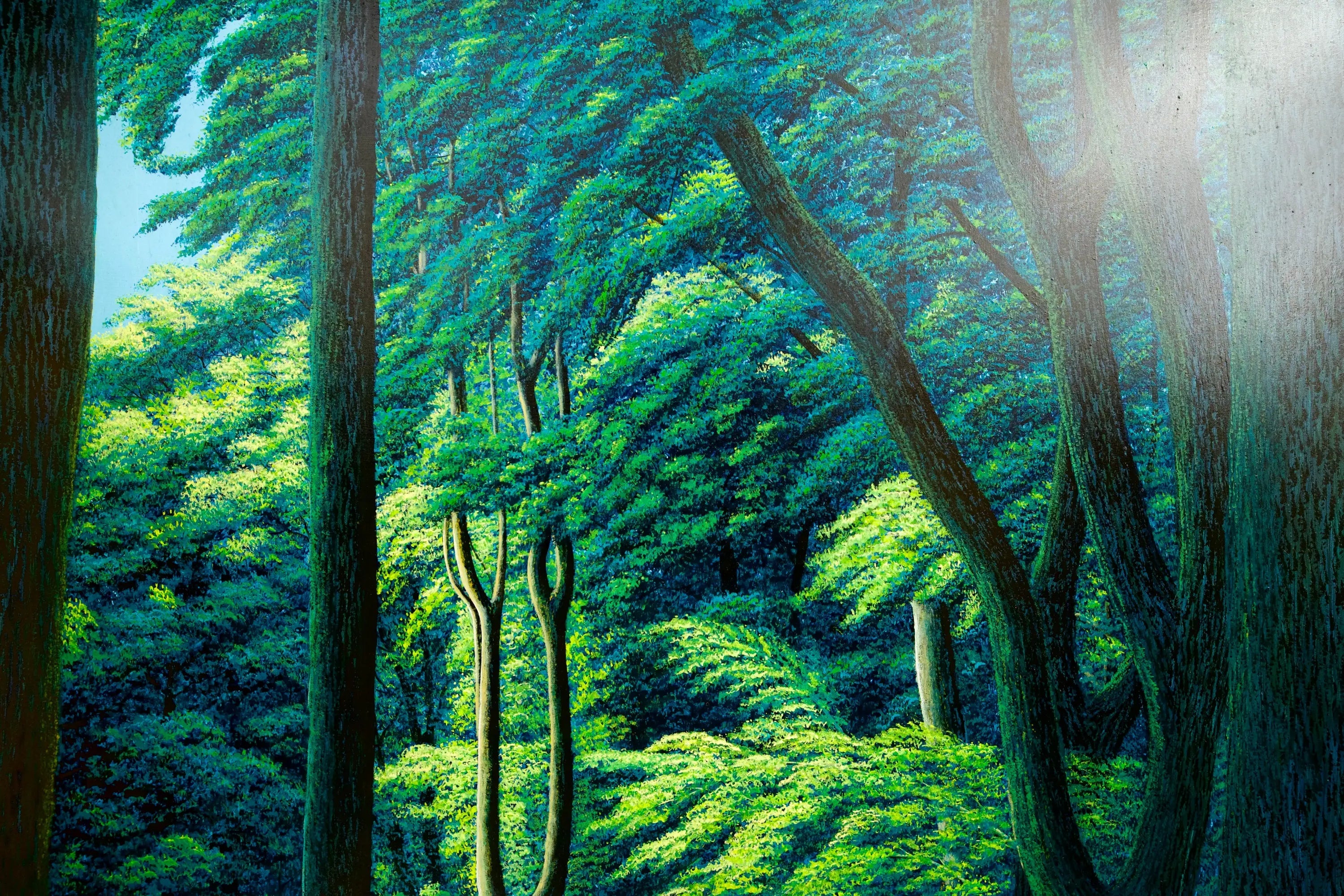 Chemin dans la Forêt Verte | 130 x 190 cm image 17 reproduction réalisée par Alpha Reproduction