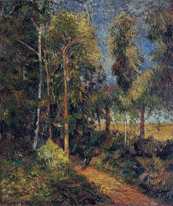 Sti i bøkeskogen - Paul Gauguin