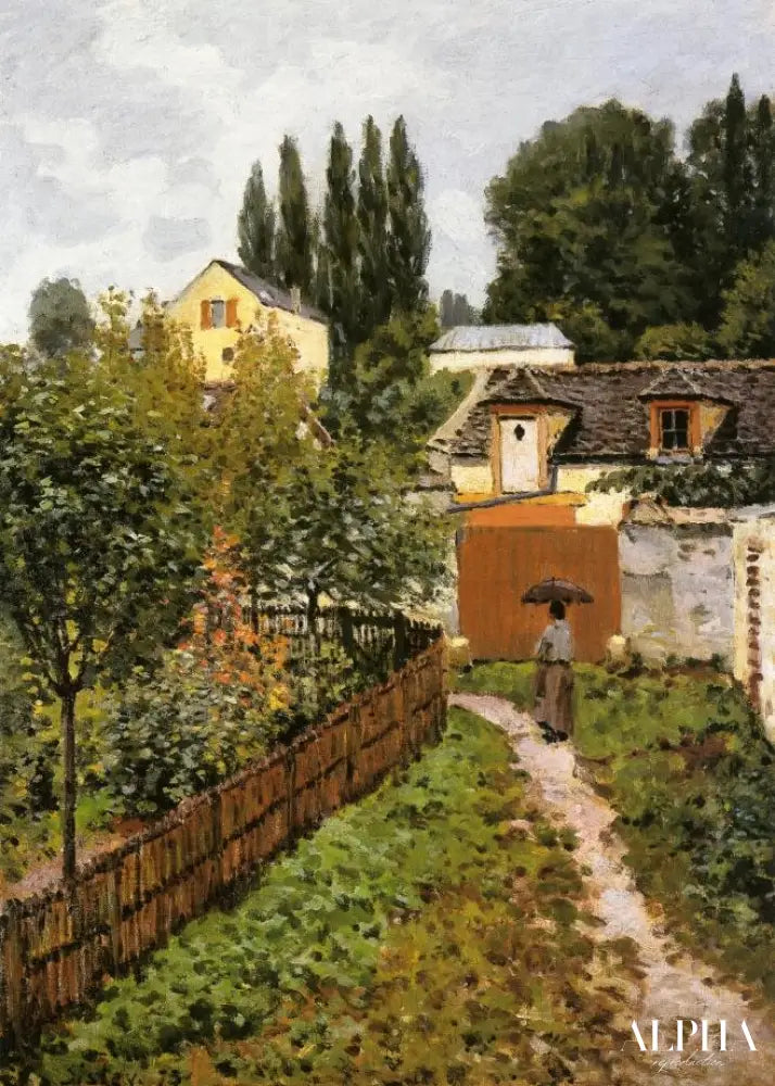 Chemin de jardin à Louveciennes - Alfred Sisley - Reproductions de tableaux et peintures haut de gamme