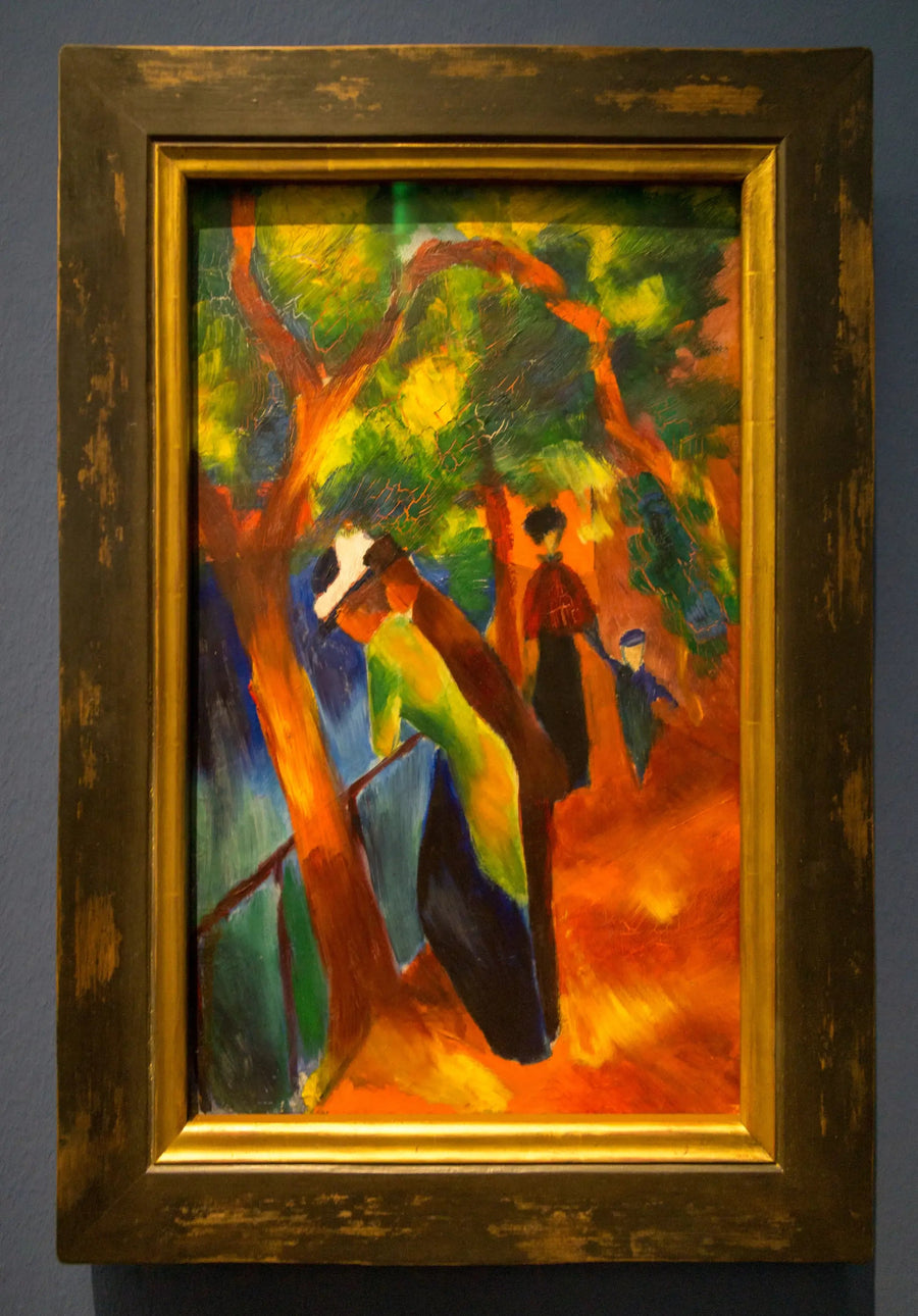 Solfylt sti - August Macke