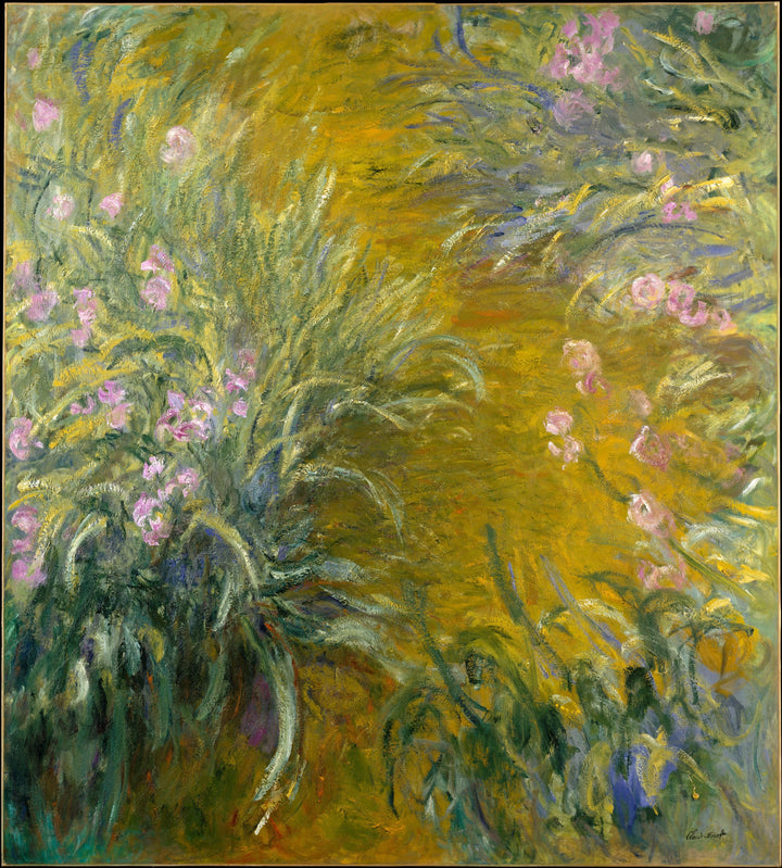 Stien blant irisene, Met W1828 - Claude Monet