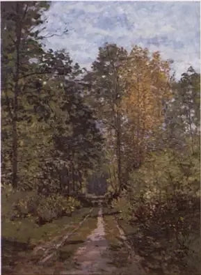 Sti gjennom skogen - Claude Monet