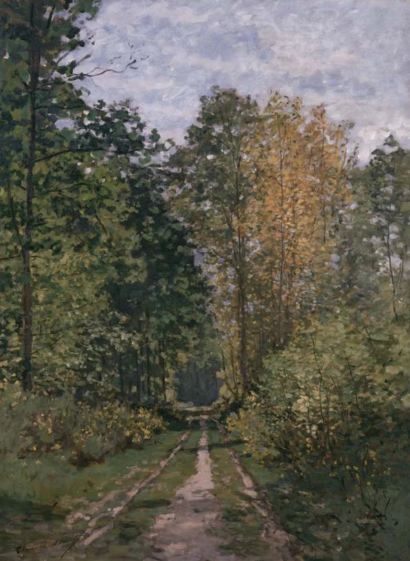 Sti gjennom skogen - Claude Monet