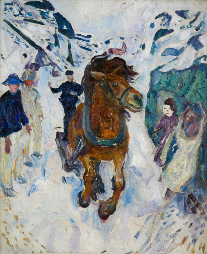 Hest i galopp - Edvard Munch