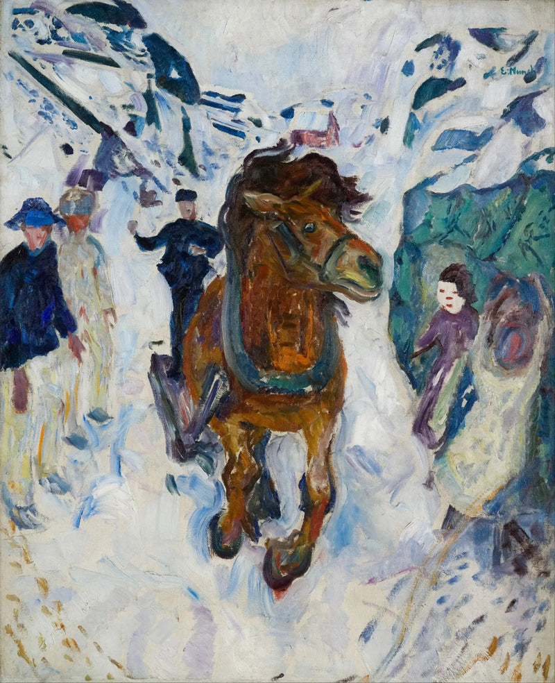 Hest i galopp - Edvard Munch