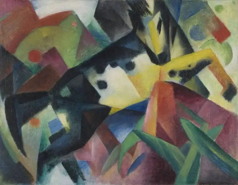 Hoppende hest - Franz Marc