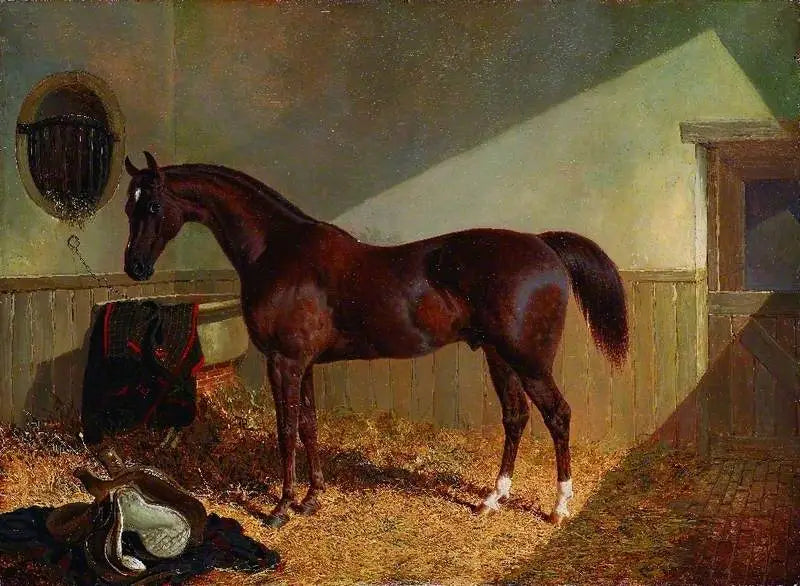 Brunt hest i en stald - John Frederick Herring, Sr.

Source:
Cheval brun dans une écurie - John Frederick Herring, Sr.