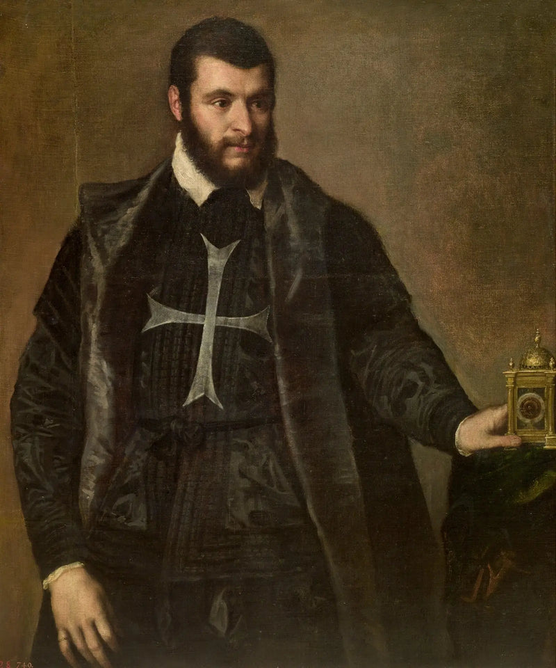Rytter med et ur - Titian