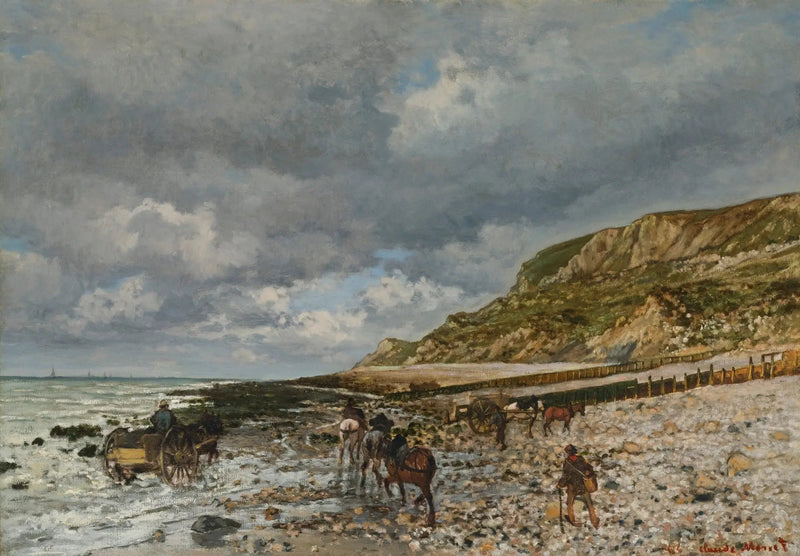 Hester ved Hèves spiss - Claude Monet