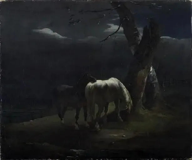 Hester på beite - Théodore Géricault