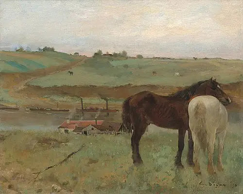 Hester i en eng - Edgar Degas