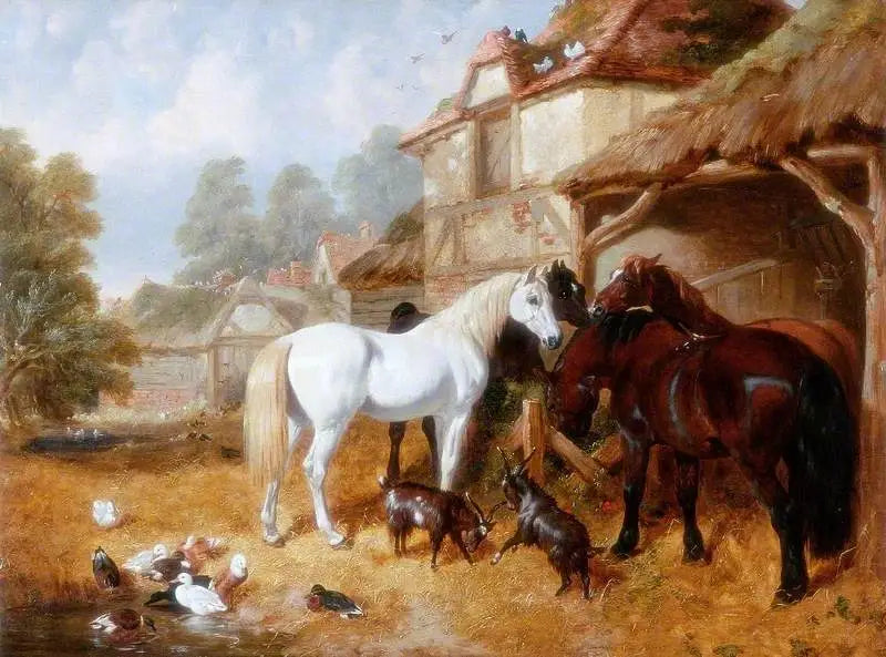 Hester i en gårdsplass - John Frederick Herring, Sr.

Source:
Chevaux dans une cour de ferme - John Frederick Herring, Sr.
