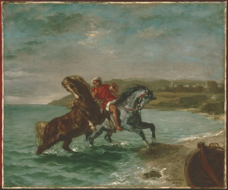 Hester som kommer ut av havet - Eugène Delacroix