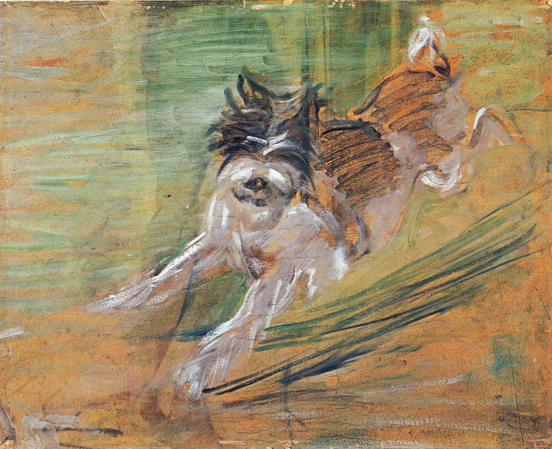 Hoppende hund - Franz Marc