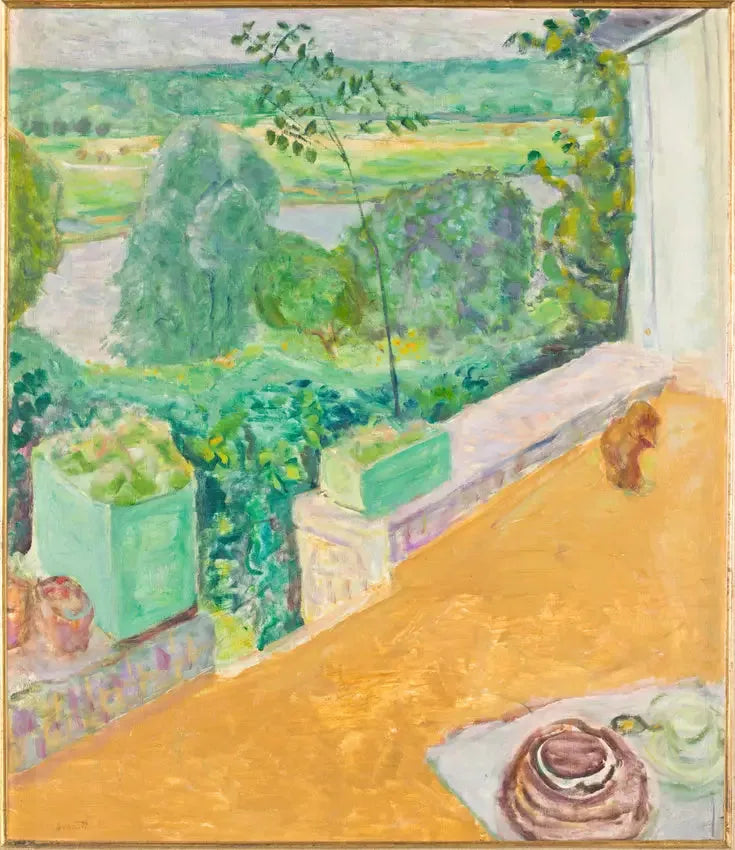 Hund på terrassen - Pierre Bonnard