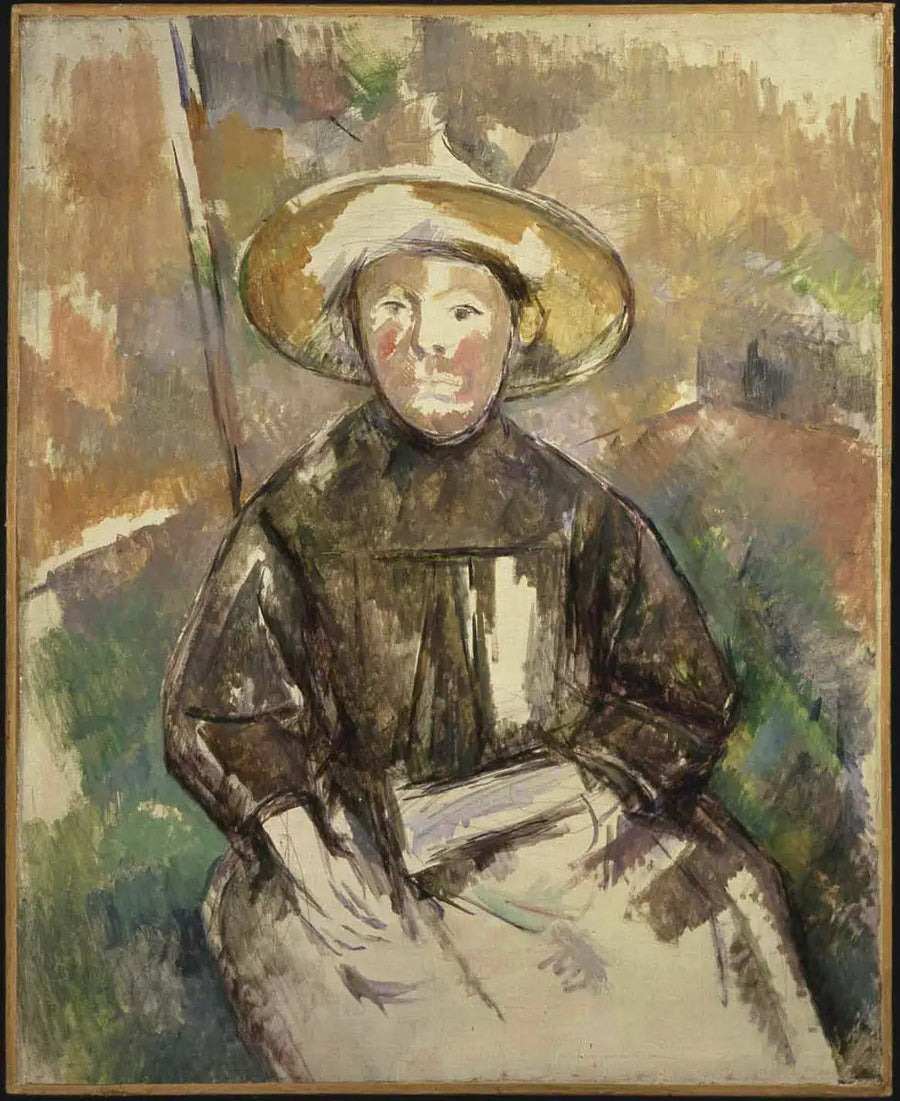 Barn med en stråhatt - Paul Cézanne