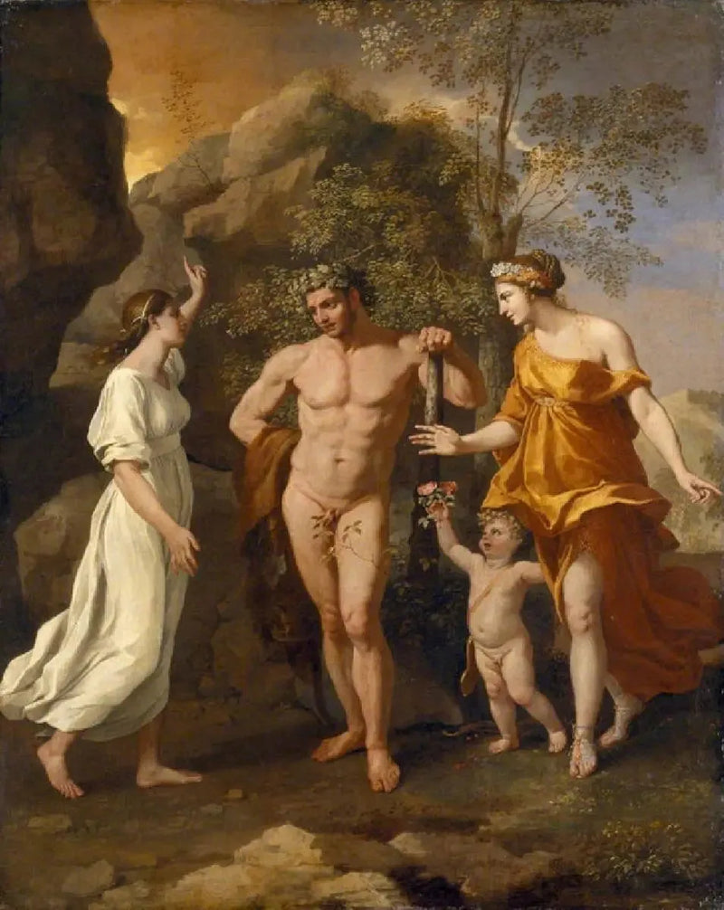 Herkules' valg - Nicolas Poussin