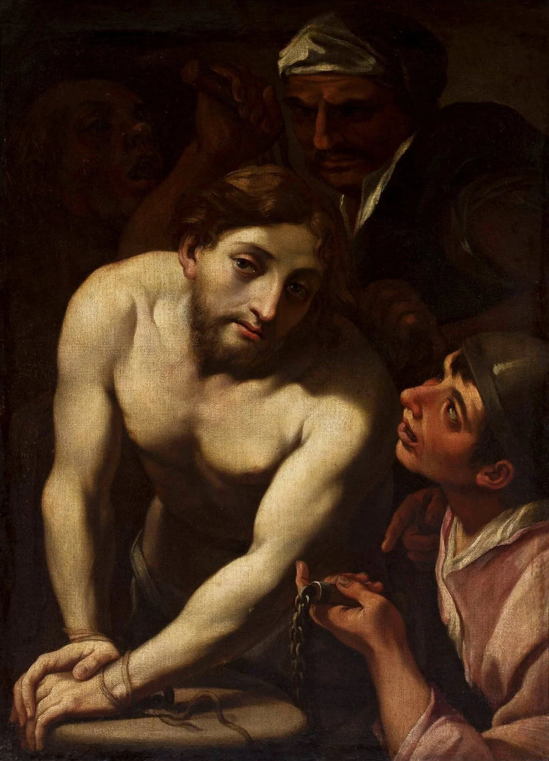 Kristus ved søylen - Gerrit van Honthorst