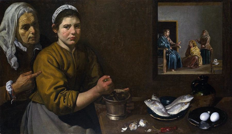 Kristus i huset til Marta og Maria - Diego Velázquez