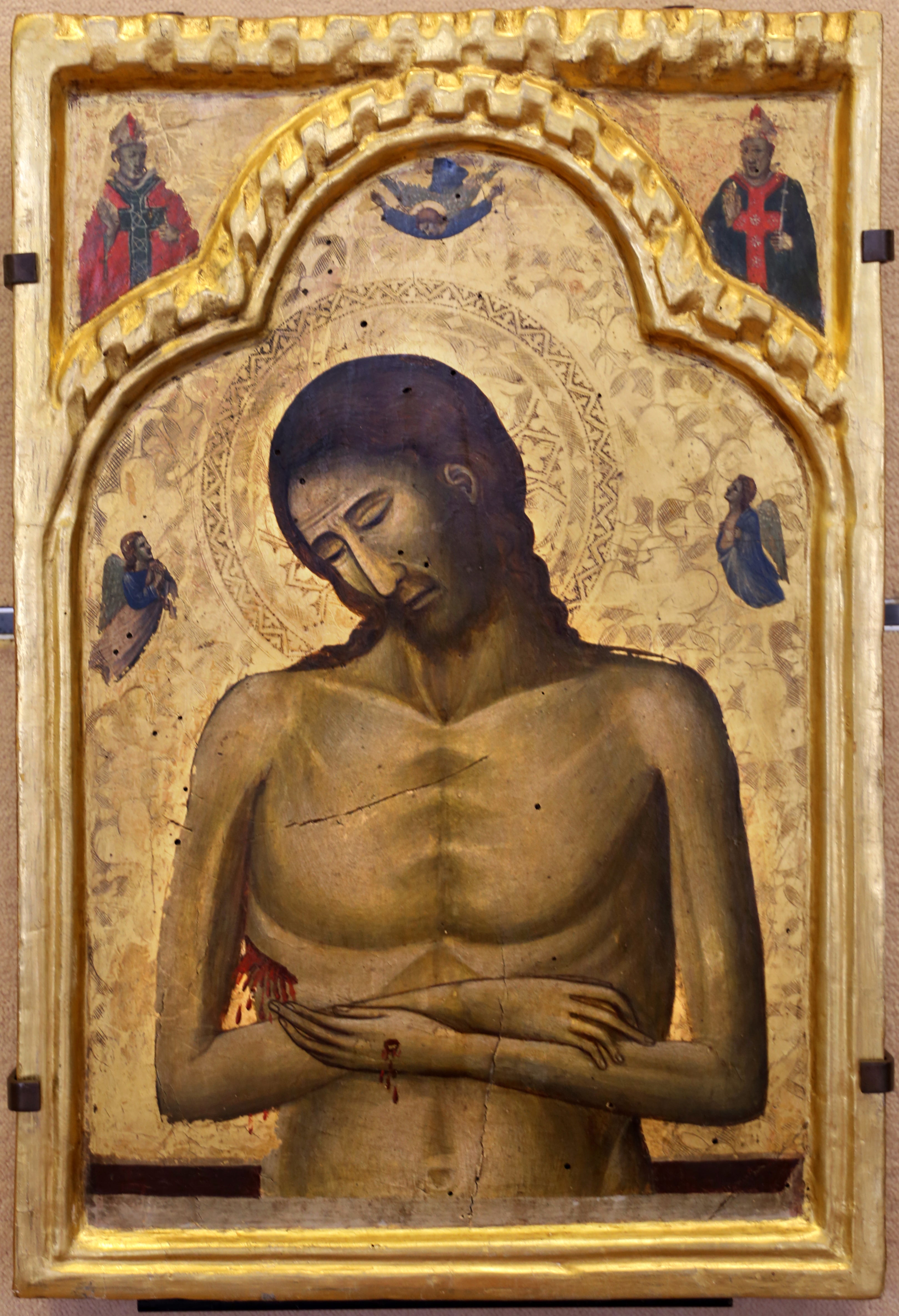 Christ de Pitié - Giovanni Baronzio image 1 tableau peint à l’huile sur toile