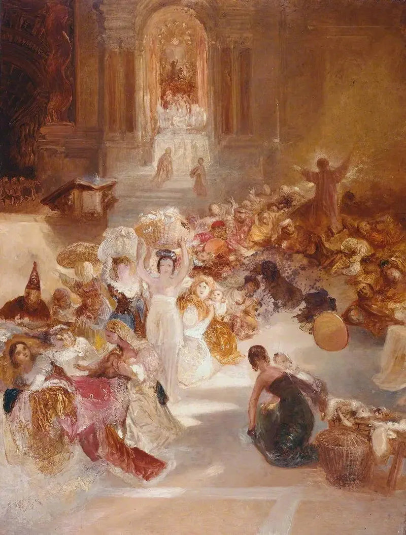 Kristus driver handelsmennene ut av tempelet - J. M. W. Turner