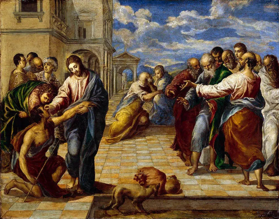 Kristus helbreder de blinde - El Greco