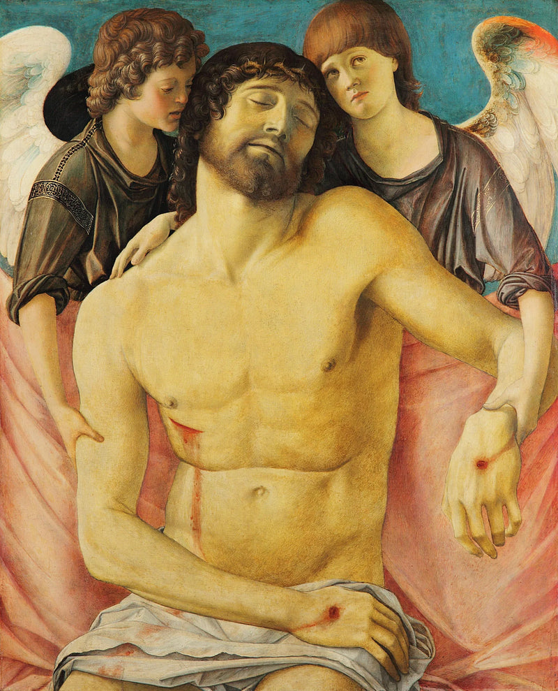 Kristus død støttet av to engler - Giovanni Bellini