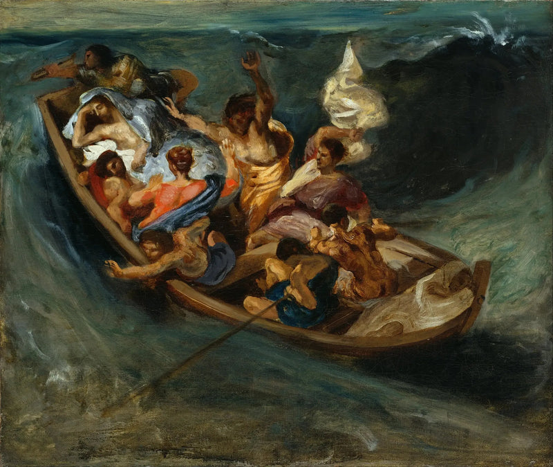 Kristus på Genesaret sjø - Eugène Delacroix