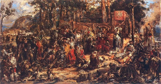 Christianization of Lithuania A D 1387 - Jan Matejko - Reproductions de tableaux et peintures haut de gamme