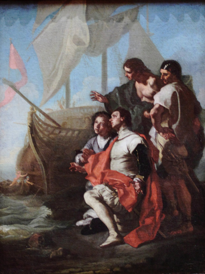Christofer Columbus ankommer Amerika - Francesco Solimena