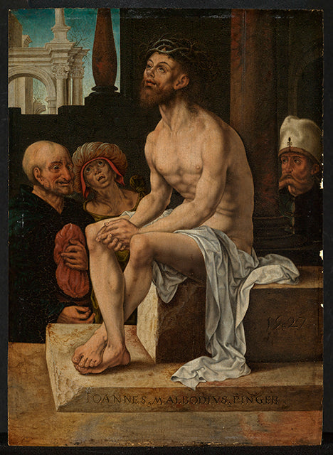 Kristus hviler etter piskingen - Jan Gossaert