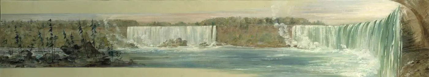 Chutes du Niagara - George Catlin image 1 reproduction réalisée par Alpha Reproduction
