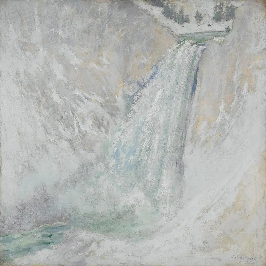 Nedre fallene i Yellowstone - John Henry Twachtman