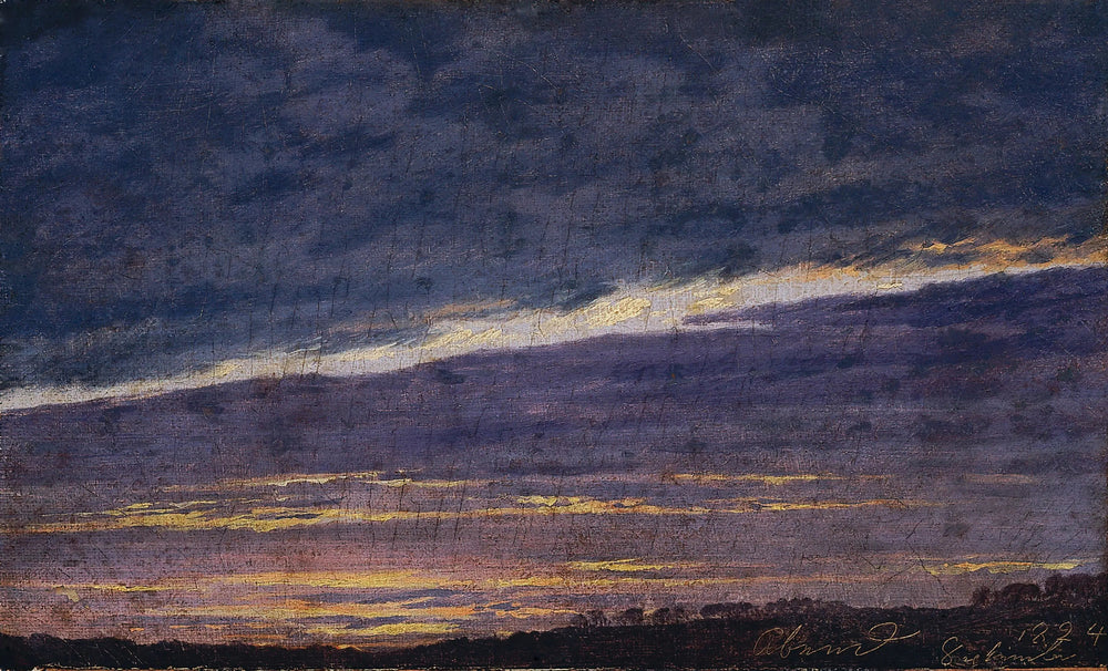 Ciel nuageux du soir - Caspar David Friedrich image 1 reproduction d’œuvre d’art à l’huile