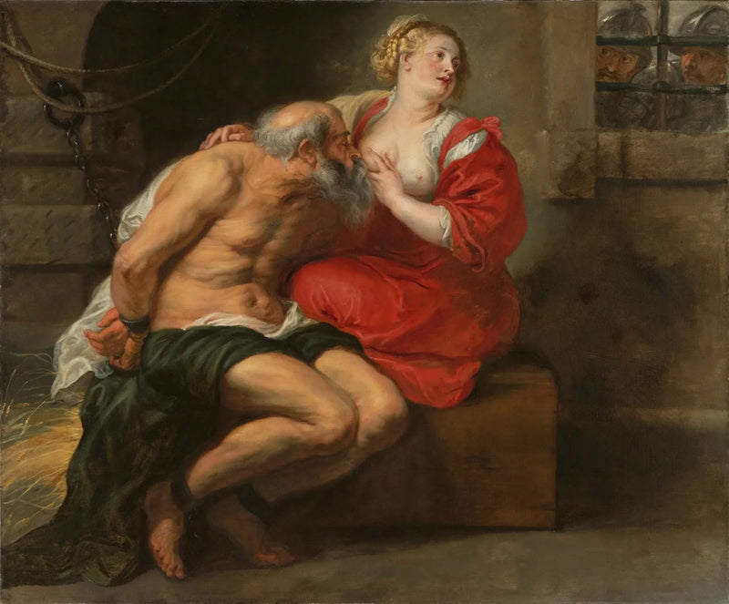 Cimon og Pero (Den romerske veldedighet) - Peter Paul Rubens
