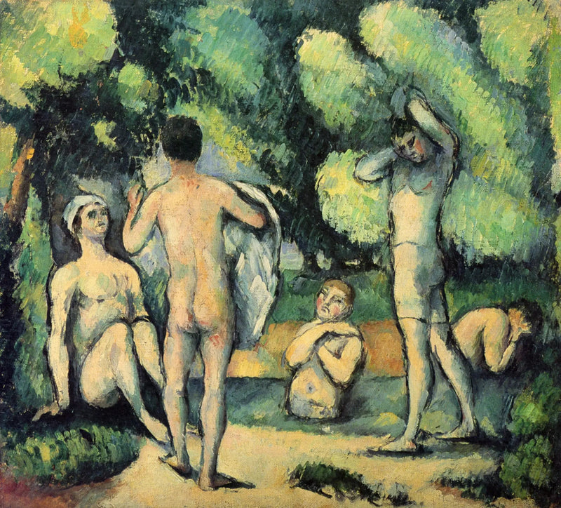 Fem badende - Paul Cézanne