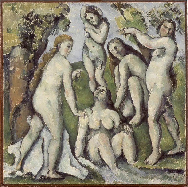 Fem badende - Paul Cézanne