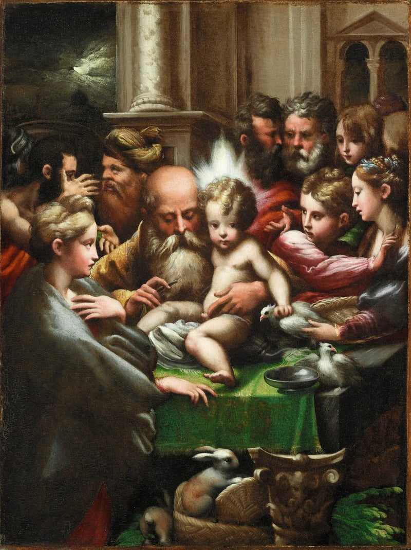 Omskjæring av Jesus - Parmigianino