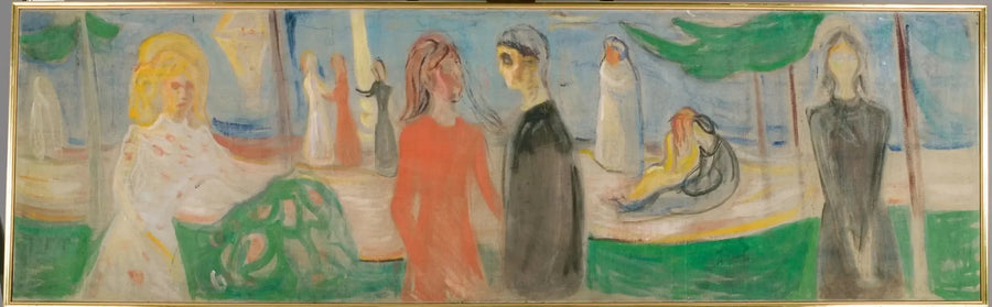 Måneskinn på stranden - Edvard Munch