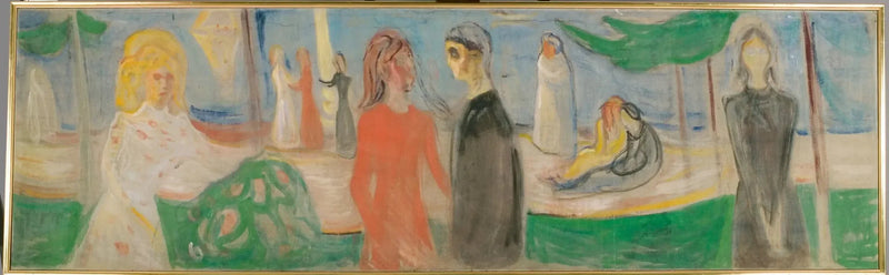 Måneskinn på stranden - Edvard Munch