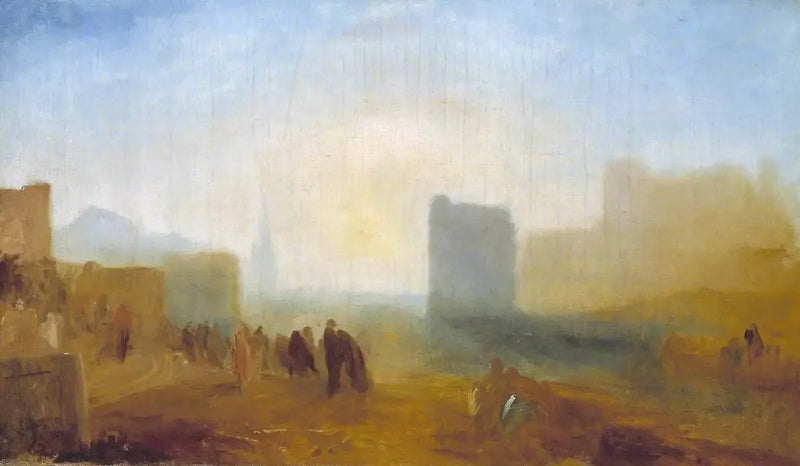 Klassisk havnescene; muligens basert på Le Havre - J. M. W. Turner