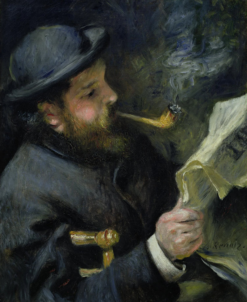 Portrett av Claude Monet - Pierre-Auguste Renoir
