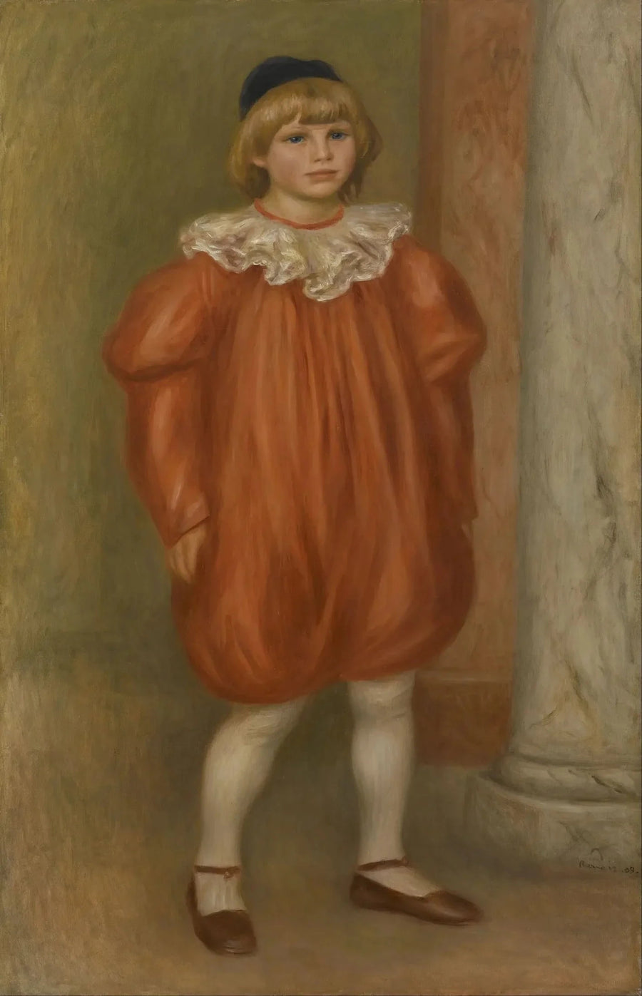 Claude Renoir som klovn - Pierre-Auguste Renoir