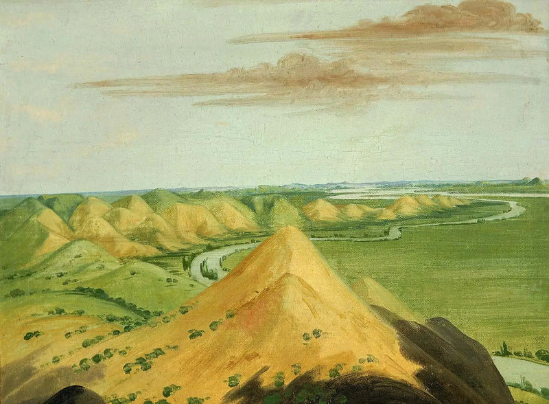 Clay Bluffs, tjue mil over Mandans - George Catlin

Source:
Clay Bluffs, à vingt milles au-dessus des Mandans - George Catlin
