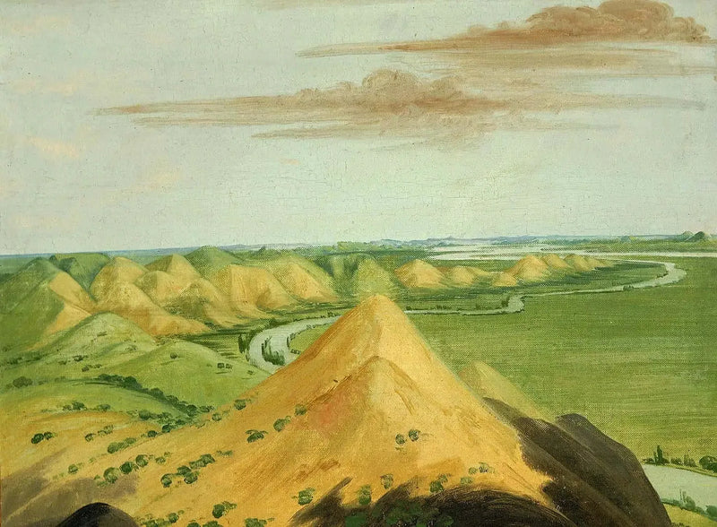 Clay Bluffs, tjue mil over Mandans - George Catlin

Source:
Clay Bluffs, à vingt milles au-dessus des Mandans - George Catlin